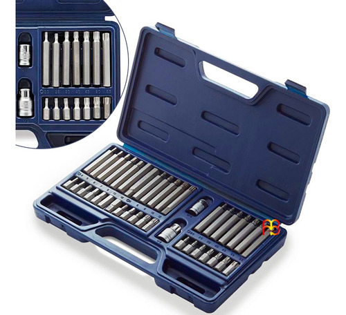 Juego Set De Puntas Torx Allen Y Multiestria C/ 40 Piezas 