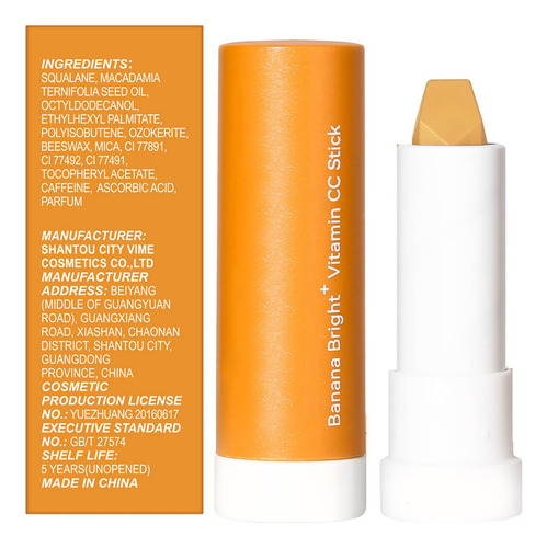 Barra De Creme Para Os Olhos Banana Que Ilumina E Hidrata Co