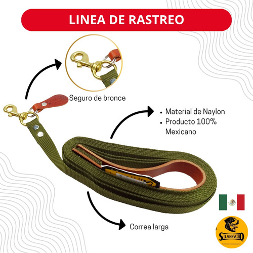 Silverado Correa Larga Para Perro Linea De Rastreo Control