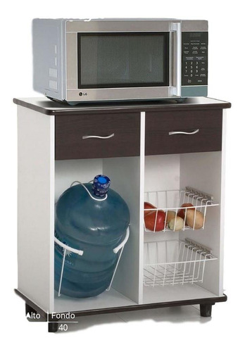 Imagen 1 de 5 de Alacena Sofi Blanco Con Wengue Këssa Muebles