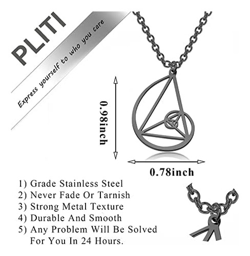 Pliti Collar De Proporción Áurea Números De Fibonacci Joyerí
