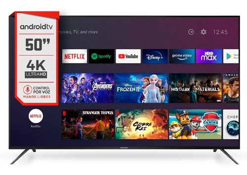 Imagen 1 de 3 de Televisor Smart Hitachi 50 4k Ultra Hd Android Le504k