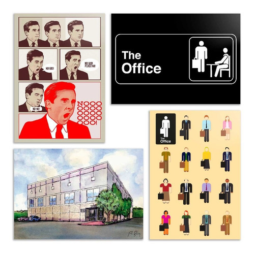 Placas Decorativas Serie The Office Personagens Pam Arte A4