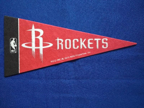 Mini Banderín Nba - Houston Rockets - Basquetbol - Rico