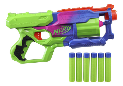 Nerf Mega Cycloneshock - Pistola De Juguete, Estilo De Colo.