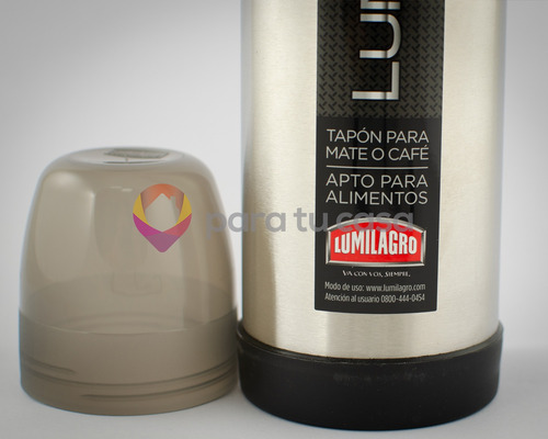 Termo Acero Lumilagro Luminox +mate Camionero +bombilla Loro