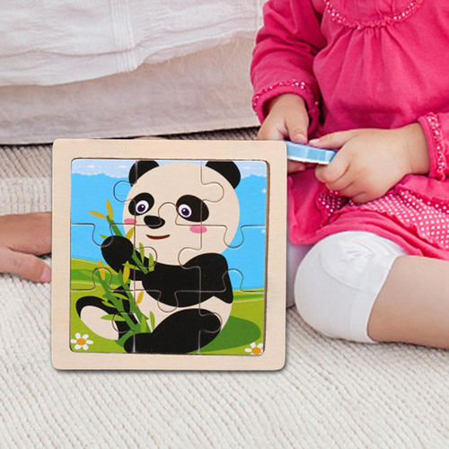 Juegos De Rompecabezas De Madera Aprendizaje Panda