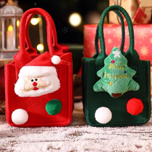 Bolsa De Regalo De Navidad, Bolsa De Dulces De Navidad, Rojo