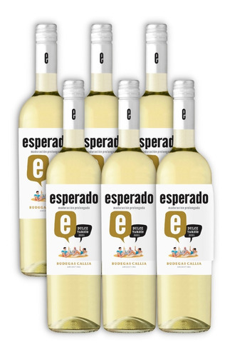 Esperado Maduración Prolongada Vino Blanco Dulce X6u 750ml