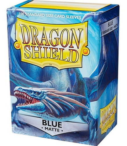 Dragon Shield 100 Fundas Matte Standard Azul Pokemon 