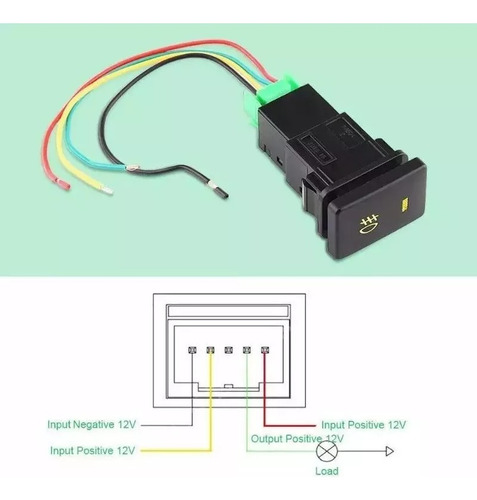 Boton Interruptor Switch Neblinero Faro 12v Auto Universal