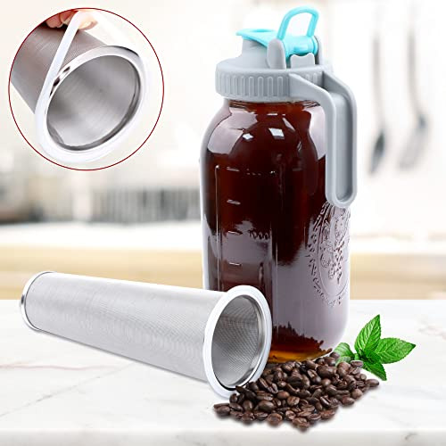 Cafetera Gmsweet Mason Jar Cold Brew, 32 Onzas, Boca Ancha