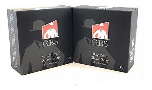 Jabon De Afeitar - Gbs 2 Pack Of Shaving Soap - Bayrum, And 