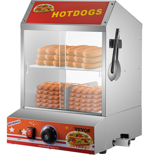 Vitrina Vaporizador Calentadora De Hot Dogs Salchichas 