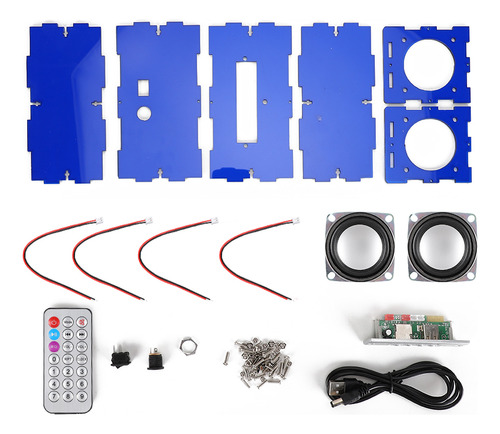 Altavoz Estéreo, Kit De Bricolaje, Paquete De Música Mp3, So