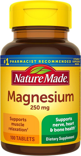 Magnesio 250 Mg Nature Made 100 Tabletas