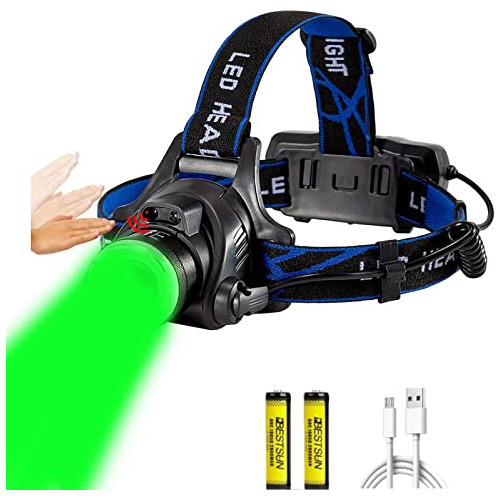 Graboyy Linterna Frontal Led Verde Sensor De Movimiento Reca