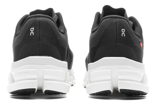 Zapatillas On Cloudflow 4 Black White Hombre Running - Paseo