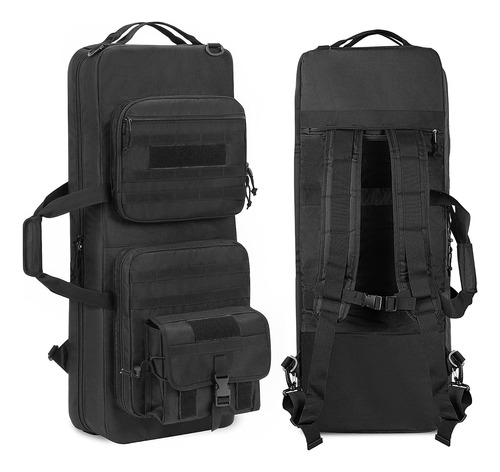 Funda De Rifle Doble Suave De 32 Pulgadas, Mochila Acolchada