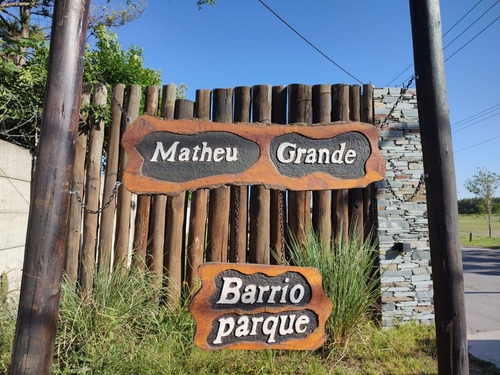 Venta De Lote Ubicado En Barrio Parque Matheu