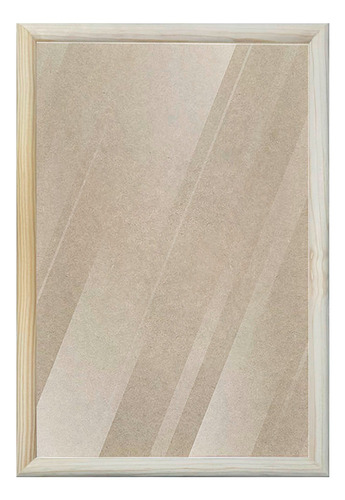 1 Marco De Madera 11x17 Pulg Todo Incluido Vidrio Claro Natural Para Pintar Media Caña 2.0cm