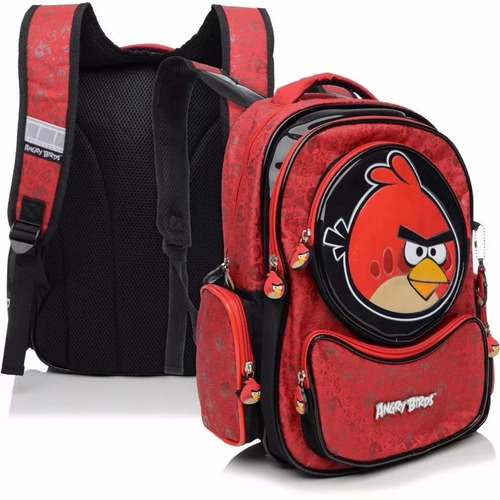 Mochila Notebook Angry Birds Costas Vermelha Jovem Santino