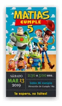 Comprar Invitación Cumpleaños Digital Toy Story En 2 Formatos