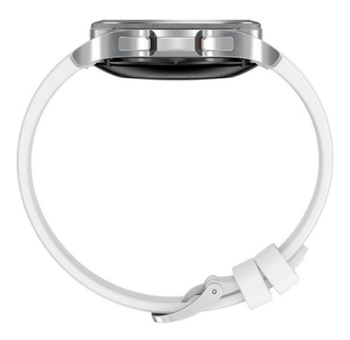 Imagen 5 de 5 de Samsung Galaxy Watch4 Classic (Bluetooth) 1.2" caja 42mm de acero inoxidable silver, malla silver de fluoroelastómero y bisel black de acero inoxidable SM-R880