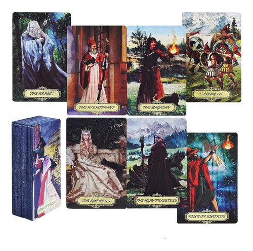 Witch Tarot Diseño Unico Impermeables Brillo Holografico