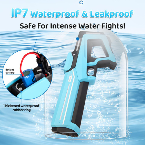Pistola De Agua Eléctrica Con Succión Automática, Spray De