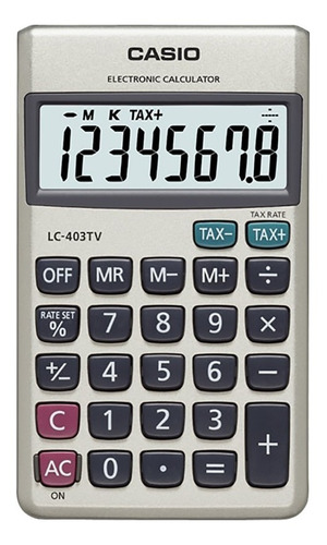 Calculadora Bolsillo Casio Lc-403tv Garantia Oficial 2 Años