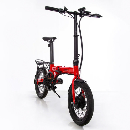 Imagem 2 de 5 de Bicicleta Elétrica Dobrável Egow Sonic Aro 16 - Red