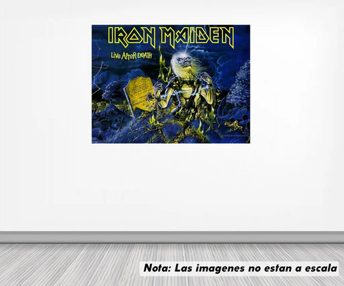 Vinil Sticker Pared 90cm Lado Iron Maiden Modld0028
