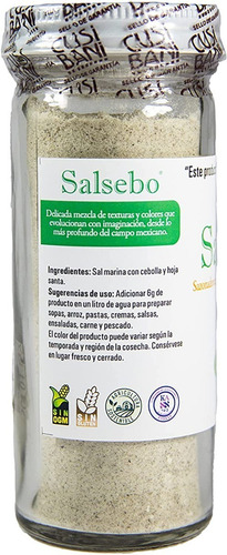 Salsebo Sal Y Hoja Santa Cusibani Frasco 100g Sazonador
