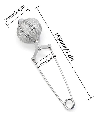 Set De 4 Infusor De Té Acero Inoxidable, Colador De Té De