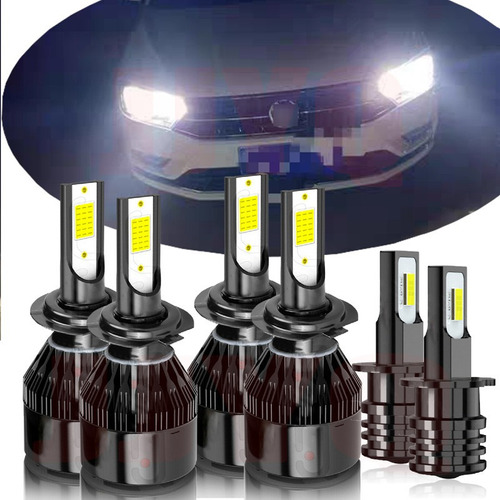 Kit De Foco Led H7 H3 De Luz Alta/baja Para Seat Leon Cordob