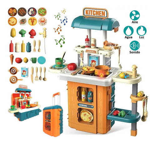 Cocina Cocinita Juguete Utensilios Chef Infantil Herramienta