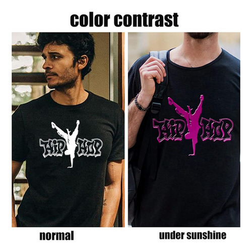 Puff De Vinilo Que Cambia De Color Uv, Transferencia De Calo