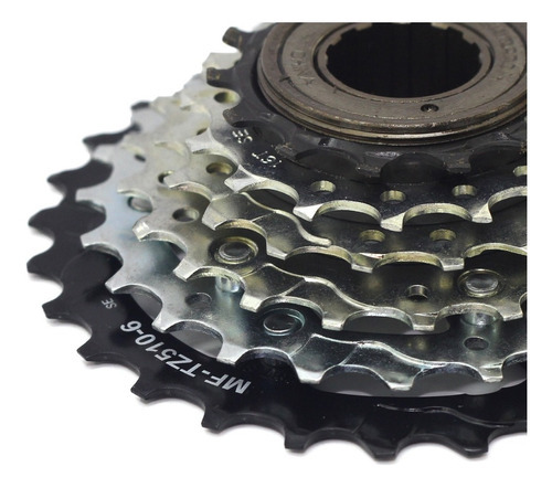 Piñon Bicicleta Shimano Tz510 Rosca 14-28t 6 Vel - Cantidad Máxima De Dientes 28 Cantidad Mínima De Dientes 14 Color Plateado