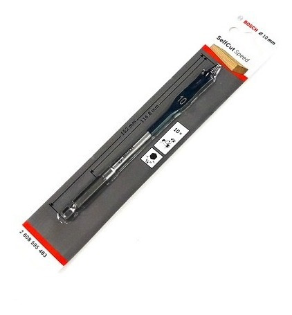 Imagen 1 de 4 de Mecha Broca Tipo Paleta P/ Madera 10mm Selfcut Bosch-acindar