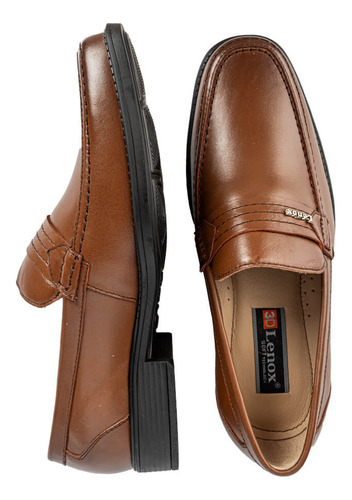 Mocasines Hombre Lenox Mlc-421 Mlc-421 Cuero/toffe - Lenox T