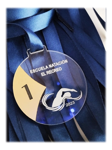 Medallas Acrílico Laminado 50m Eventos Graduación Premiación