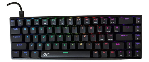 Teclado Gamer Rgb Coneccion Alambrica Cable Tipo C Mecanico 