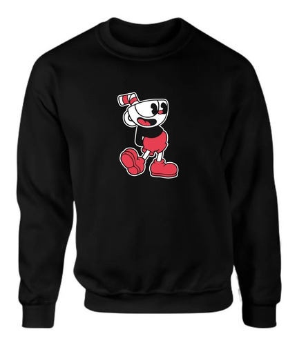 Sudadera Lisa Cuphead Video Juego Serie Gamer