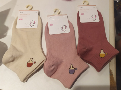 Medias Soquetes Para Niña O Varón De 4-8 Años X 9 Pares