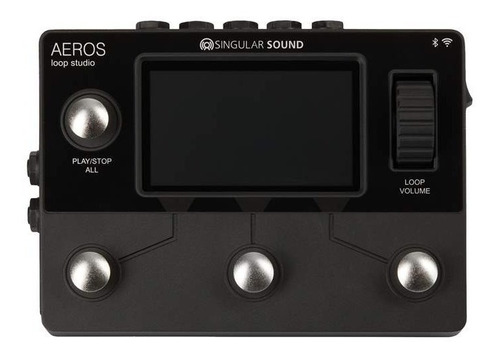 Pedal de efeito Singular Sound Aeros Loop Studio  preto