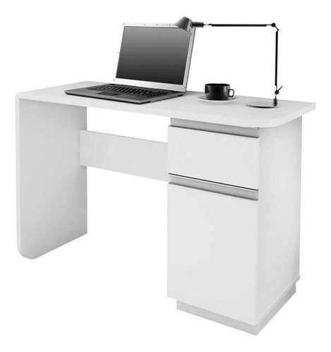 Mesa Escrivaninha Office Click Branco - Olivar Móveis