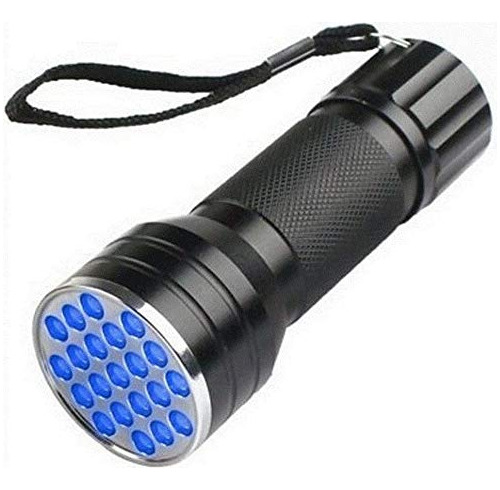 Uv Ultra Violet 21 led Linterna Mini Aluminio Blacklight