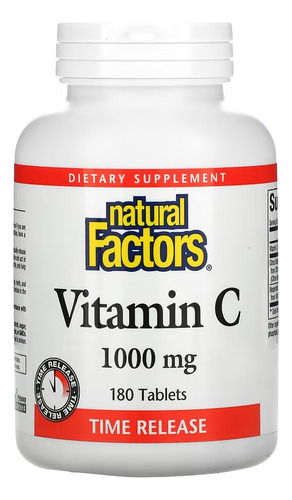 Natural Factors Vitamina C Time Release X 180 Tabs