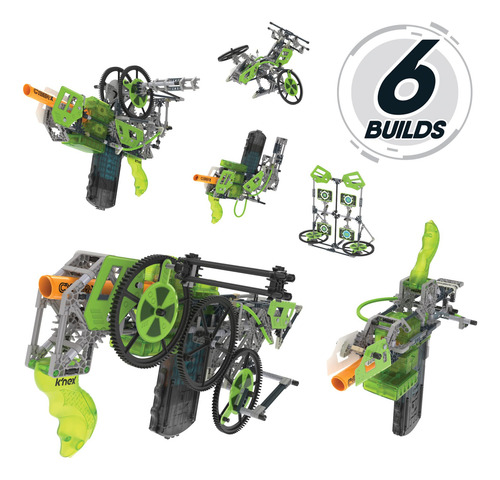 Juguete De Construcción K'nex Cyber-x C10 Crypto Crank Con M